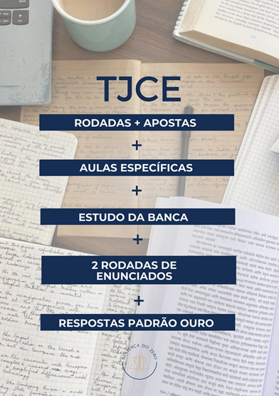 SEGUNDA FASE TJCE/FGV 2025 - AULAS ESPECÍFICAS + 2 RODADAS INÉDITAS: S/ CORREÇÃO PERSONALIZADA