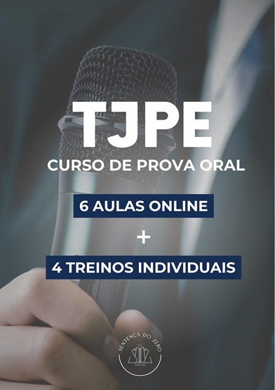 PROVA ORAL TJPE/2025 - 6 VIDEOAULAS + 4 TREINOS INDIVIDUAIS!